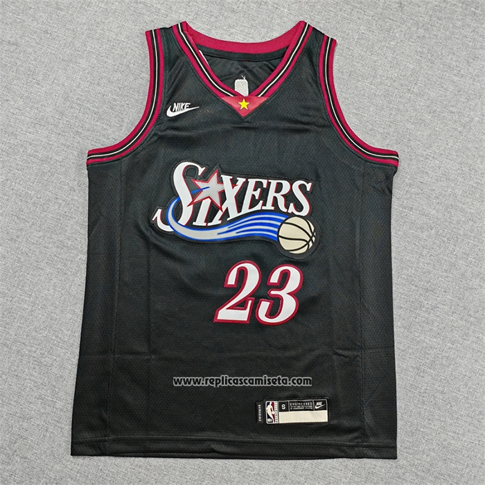 Camiseta Nino Philadelphia 76ers Lebron James NO 23 Classia 2025-26 Negro